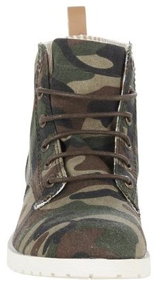 Ellos Canvas Lace-Up Boots, 36 to 42