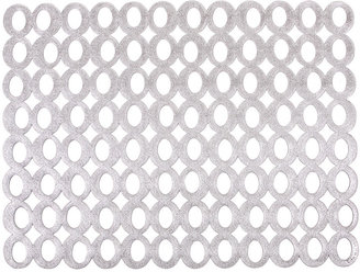 Chilewich Pressed Mod Rectangle Placemat - Silver