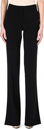 Theory Wool-blend flared trousers