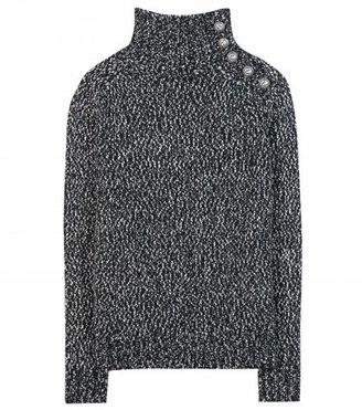 Balmain Knit Sweater With Embossed Buttons