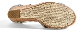 Toms Embroidered Wedge Sandal