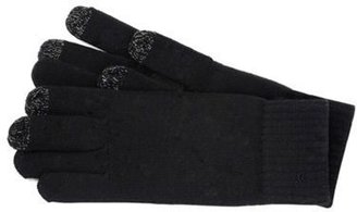 Isotoner Black knitted smart touch gloves