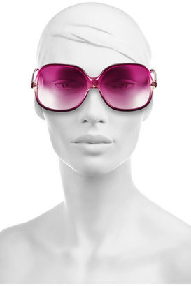 Cutler and Gross Round-frame ombré acetate sunglasses