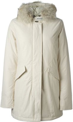 Woolrich trimmed hoodie padded parka