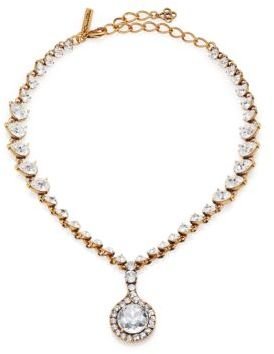 Oscar de la Renta Jeweled Pendant Necklace