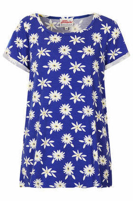Topshop Womens **Daisy Tunic Tee by Annie Greenabelle - Blue