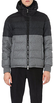 Moncler Harvey colourblocked quilted jacket