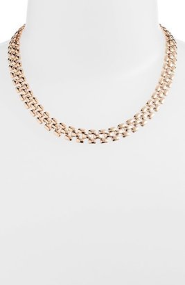 Anne Klein Thin Lattice Link Collar Necklace
