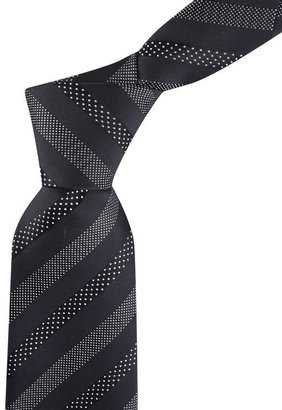 Boss Black Diagonal Stripe Tie