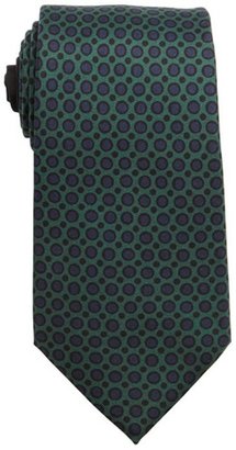Valentino blue and green spotted silk tie