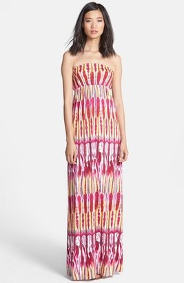 Nordstrom FELICITY & COCO Print Strapless Jersey Maxi Dress Exclusive)