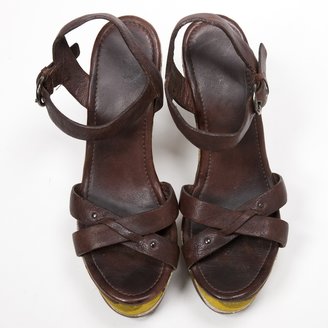 Miu Miu Brown Leather Heels