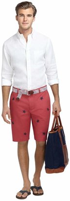 Brooks Brothers 11" Embroidered Turtle Bermuda Shorts