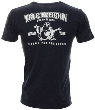 True Religion Traditional Logo T Shirt Navy