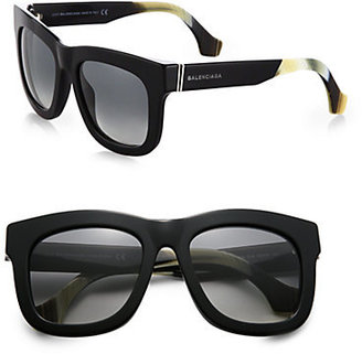 Balenciaga Oversized Square Acetate Sunglasses
