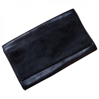 AllSaints Black Leather Clutch bag