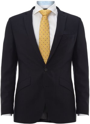 Simon Carter Men's Peak dogtooth texture single breasted suit