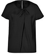 HUGO Silk Pleated Front Top