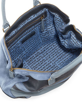 Liebeskind 17448 Liebeskind Tracy Two-Tone Shoulder Bag, Mix Blue
