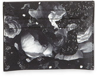 Givenchy Camo Rose Cardholder, Black/White