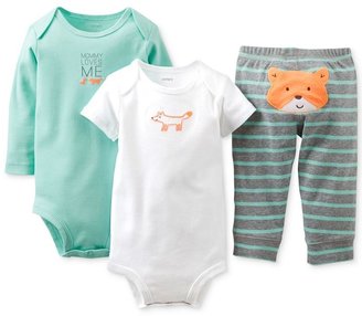 Carter's Baby Boys' 3-Piece Fox Bodysuits & Pants Set