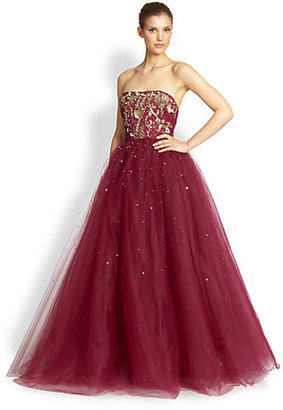 Notte by Marchesa 3135 Notte by Marchesa Embroidered Ball Gown