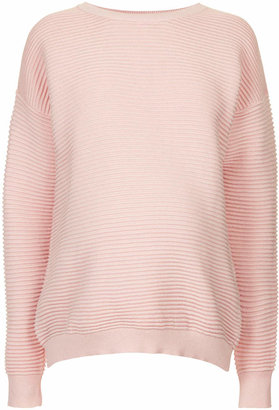 Topshop Maternity Knitted Rib Texture Sweat
