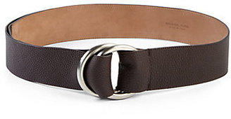 Michael Kors Leather Ring-Buckle Belt