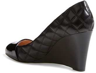 Tory Burch 'Claremont' Quilted Wedge Pump (Women)