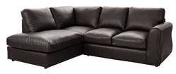York Left Hand Corner Chaise Sofa - Faux Leather