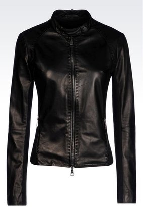 Emporio Armani LEATHERWEAR - Light leather jackets