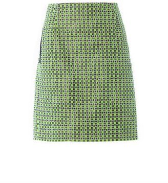 Carven Checked tweed skirt