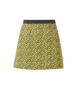 Balenciaga Knit-panel mini skirt