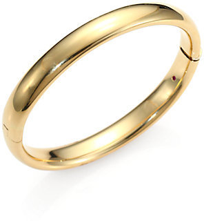 Roberto Coin 18K Yellow Gold Wide Oval Bangle Bracelet