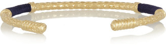 Aurélie Bidermann Soho gold-plated and cotton bangle