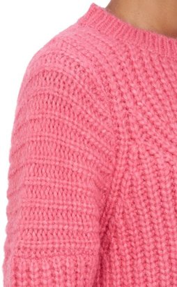 Ulla Johnson Handmade Chunky-Knit "Kitty" Sweater-Pink