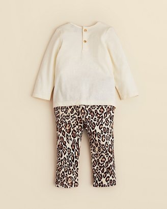 7 For All Mankind Infant Girls' Pintuck Top & Cheetah Jeans - Sizes 12-24 Months