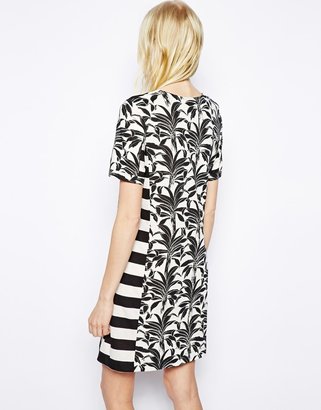 See by Chloe Dress in Palms and Stripes Print