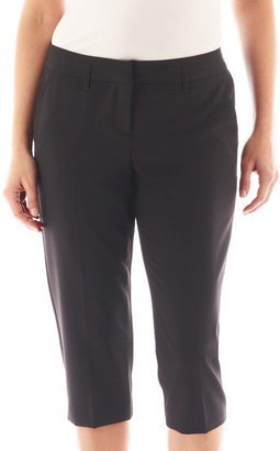 JCPenney Worthington Bi-Stretch Cropped Pants - Petite
