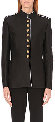 Jean Paul Gaultier Military wool and silk-blend jacket
