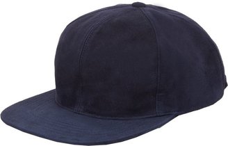 Just Don Suede Baseball Cap-Blue