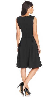 NY Collection Sleeveless Fit-and-Flare Dress