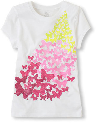 Children's Place Butterfly trail graphic tee