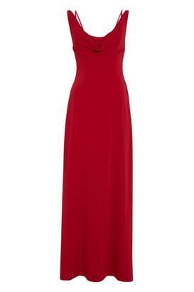 Nicole Miller Long Length Crepe Jersey Evening Gown