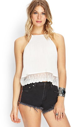 Forever 21 Poetic Crochet Lace Cami