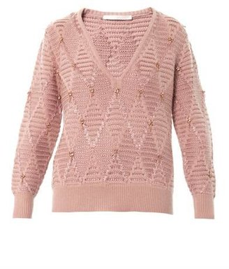Thakoon Diamond knit sweater