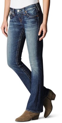 True Religion Womens Becky Petite Mid Rise Bootcut Jean