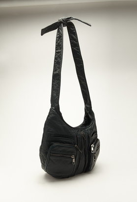 Forever 21 Knotted Zip-Pocket Shoulder Bag