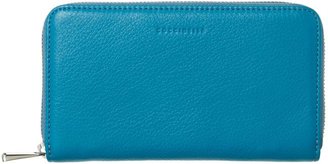 Coccinelle Blue large zip around purse