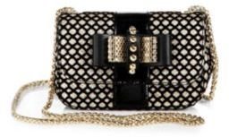 Christian Louboutin Sweety Charity Patent Leather, Suede & Lamé Crossbody Bag